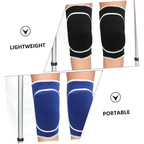Mikinona Thick Sponge Knee Pads 2 Pairs Shockproof Knee Protectors for Basketball Soccer Skating Dance Fitness Training in Saudi Arabia