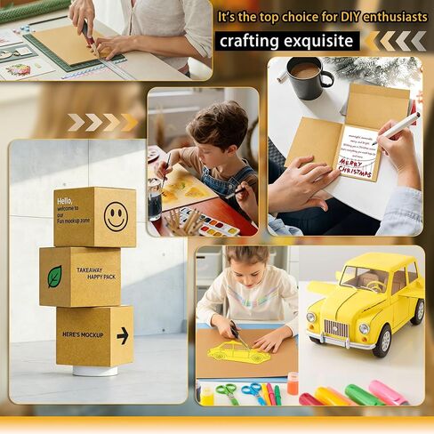 Hixdo12 حزمة من أوراق الورق المقوى المموج مقاس 24 بوصة × 36 بوصة × 3/16 بوصة، لوحة ملصقات بنية سميكة مزدوجة الجدار، أوراق كرتون مسطحة كبيرة للتعبئة والبريد والنقل والشحن والحرف اليدوية in Kuwait