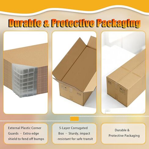 Hixdo12 حزمة من أوراق الورق المقوى المموج مقاس 24 بوصة × 36 بوصة × 3/16 بوصة، لوحة ملصقات بنية سميكة مزدوجة الجدار، أوراق كرتون مسطحة كبيرة للتعبئة والبريد والنقل والشحن والحرف اليدوية in Kuwait