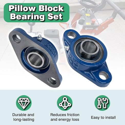 Pillow Block Bearing Set 543045052 for Husqvarna FS400 & FS400LV Walk Behind Concrete Saw，Replace OEM Part 543045052，Direct Fit in Kuwait