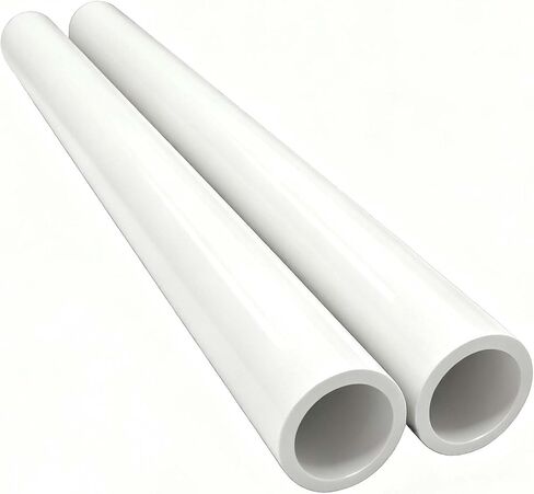 YSIL 2 "أنبوب PVC بطول 1FT Sch40 درجة الأثاث للمنزل والمزرعة والحديقة وورش العمل باللون الأبيض 2 حزمة in Saudi Arabia