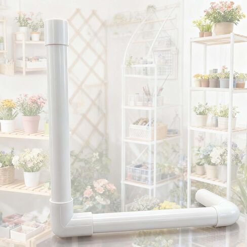 YSIL 2 "أنبوب PVC بطول 1FT Sch40 درجة الأثاث للمنزل والمزرعة والحديقة وورش العمل باللون الأبيض 2 حزمة in Saudi Arabia