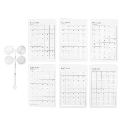 Eyesight Tester Optometry Lens Flipper Ophthalmic 4 Units Optical Flipper with 6Pcs with Visual Card Flip Trial Lens Confirmation Optical Instrument (±200°) in Saudi Arabia