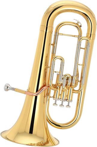 Beginner Tuba B Flat Euphonium Lacquered Gold Instrument in Kuwait