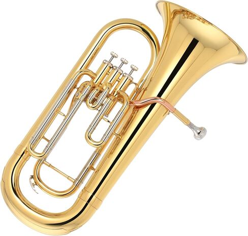 Beginner Tuba B Flat Euphonium Lacquered Gold Instrument in Kuwait
