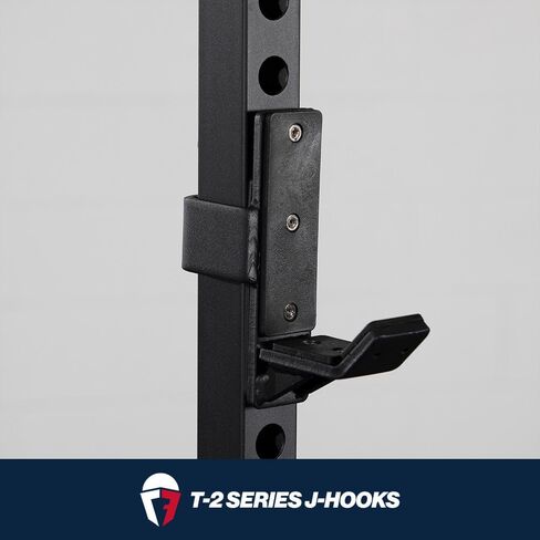 Titan Fitness T-2 Series Power Rack J-Hooks, 1000 LB Capacity, Fits 2" x 2" Rack Uprights with 26mm Holes, UHMW Protective Liners, Barbell Holder for Squat & Bench Press in Kuwait