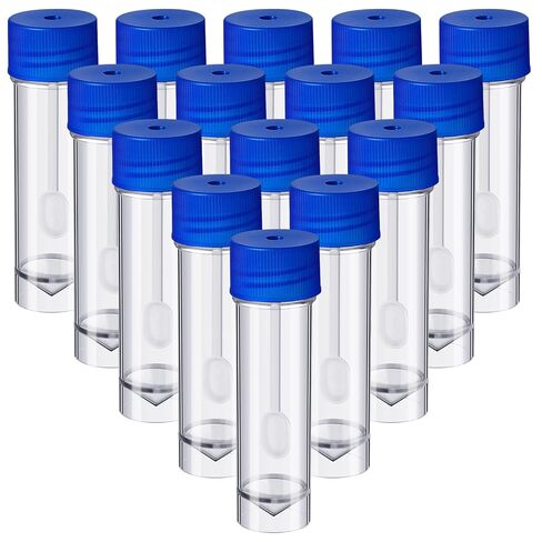 Ceenna 20 Pcs 25-30ml Stool Specimen Cup Stool Container with Spoon Lid Clear Sample Collection Cup with Spoon and Leak Proof Screw on Covers for Testing Laboratory in Saudi Arabia