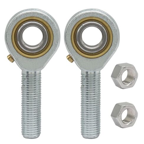 Waziaqoc POSB6 2-Pack Male Rod End Bearing with 3/8 Inch Bore and 3/8-24 Right Hand Thread Heim Joints Includes Jam Nuts in Saudi Arabia