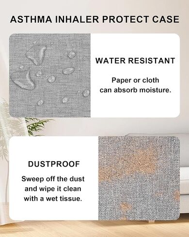 Asthma Inhaler Case Portable Nebulizer and Spacer Storage for Kids and Adults - Travel Carrying Case for Masks, Inhaler Holder (GREY) in Kuwait