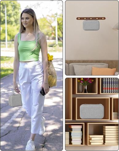 Asthma Inhaler Case Portable Nebulizer and Spacer Storage for Kids and Adults - Travel Carrying Case for Masks, Inhaler Holder (GREY) in Kuwait