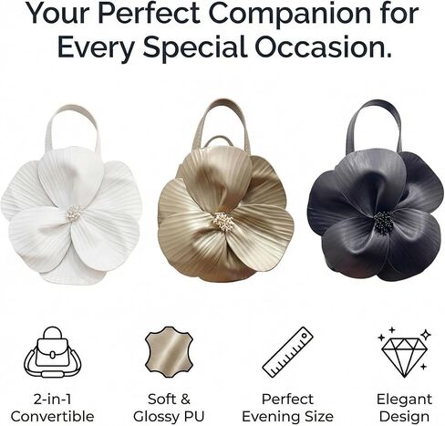 محفظة القابض الأزهار للنساء بو بيئة مسائية متعددة الألوان قابلة للتحويل حزام كتف الزفاف وحقائب الحفلات in Kuwait