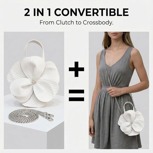 محفظة القابض الأزهار للنساء بو بيئة مسائية متعددة الألوان قابلة للتحويل حزام كتف الزفاف وحقائب الحفلات in Kuwait