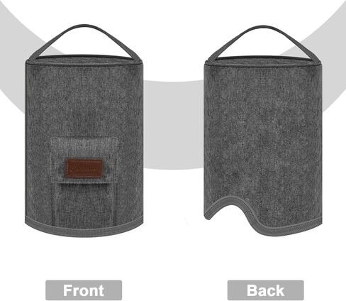 غطاء غبار متوافق مع Waterpik Aquarius WP-660، حقيبة لتنظيف الأسنان بالماء مقاومة لرذاذ الماء مع جيب لـ 7 نصائح بديلة، منظم الحمام وتخزين السفر (حقيبة فقط) in Kuwait