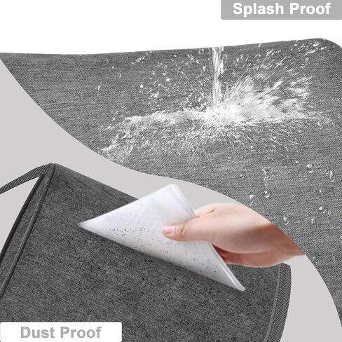 غطاء غبار متوافق مع Waterpik Aquarius WP-660، حقيبة لتنظيف الأسنان بالماء مقاومة لرذاذ الماء مع جيب لـ 7 نصائح بديلة، منظم الحمام وتخزين السفر (حقيبة فقط) in Kuwait