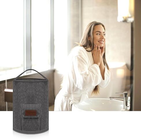 غطاء غبار متوافق مع Waterpik Aquarius WP-660، حقيبة لتنظيف الأسنان بالماء مقاومة لرذاذ الماء مع جيب لـ 7 نصائح بديلة، منظم الحمام وتخزين السفر (حقيبة فقط) in Kuwait