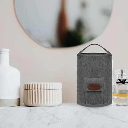 غطاء غبار متوافق مع Waterpik Aquarius WP-660، حقيبة لتنظيف الأسنان بالماء مقاومة لرذاذ الماء مع جيب لـ 7 نصائح بديلة، منظم الحمام وتخزين السفر (حقيبة فقط) in Kuwait