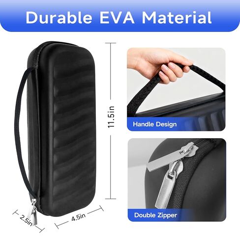 Stethoscope Case Compatible with 3M Littmann Classic III/Cardiology IV Diagnostic Stethoscopes/MDF Acoustic Stethoscopes/Lightweight II S.E,Includes Name Tag and Stethoscope Holder (Black) in Saudi Arabia