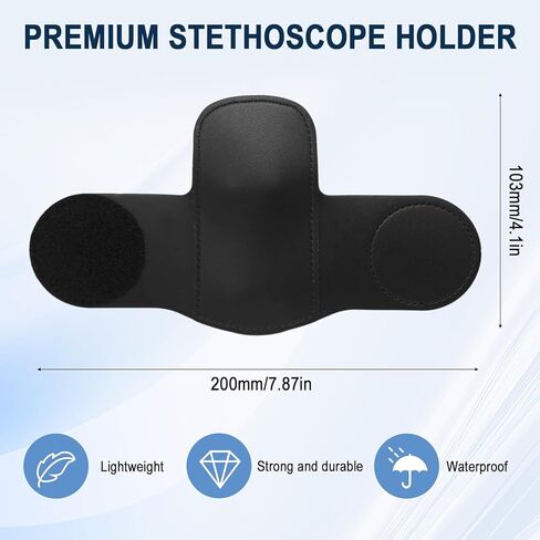 حامل سماعة الطبيب متوافق مع ملحقات EKO Core 500 - جلد البولي يوريثان، خفيف الوزن، ملحق سماعة الطبيب الرقمية الطبية الأساسية 500 للأطباء والممرضات والطلاب in Kuwait