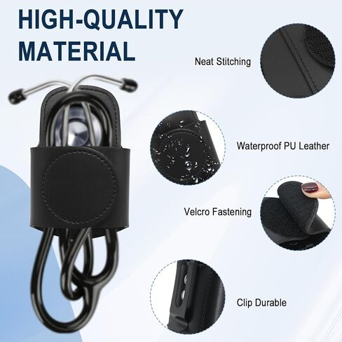 حامل سماعة الطبيب متوافق مع ملحقات EKO Core 500 - جلد البولي يوريثان، خفيف الوزن، ملحق سماعة الطبيب الرقمية الطبية الأساسية 500 للأطباء والممرضات والطلاب in Kuwait