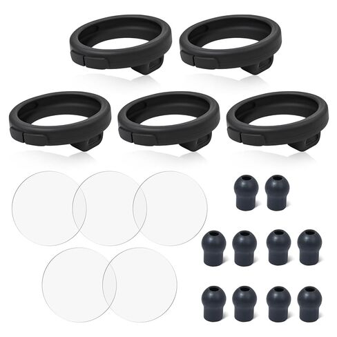 5 Sets Protection Kits Compatible with EKO Core 500 Digital Stethoscope Accessories - 5 Pcs Silicone Protective Cases, Tempered Screen Protectors, Alcohol Packs and 10 Pcs Ear Tips in Saudi Arabia