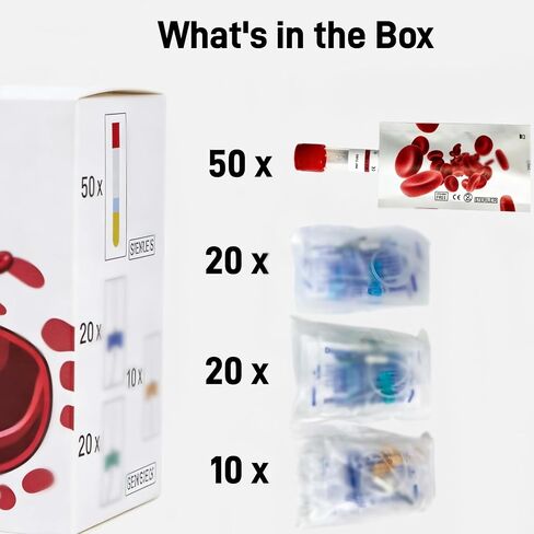 50Pack 10ml PRP Tubes for PRP Systerm, ACD Solution A and Gel Glass Tube for Veterinary Pet Lab PRP Separation in Kuwait