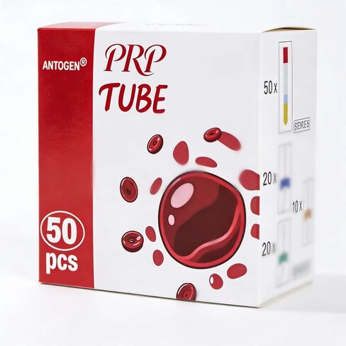 50Pack 10ml PRP Tubes for PRP Systerm, ACD Solution A and Gel Glass Tube for Veterinary Pet Lab PRP Separation in Kuwait