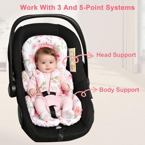 إدراج Carseat Insert 2-in-1 دعم رأس CASHION CASHION CARSIEN in Kuwait