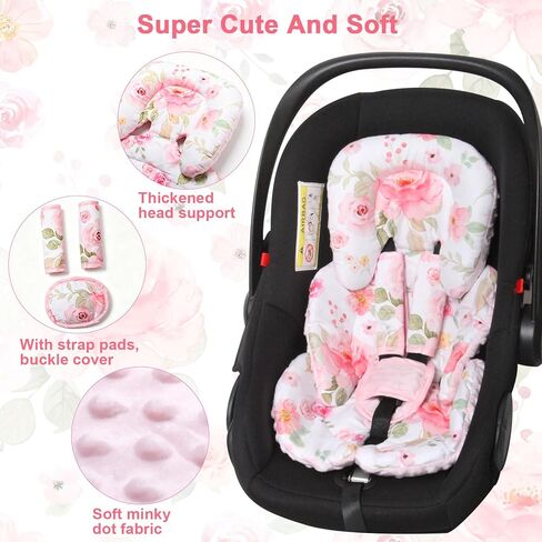 إدراج Carseat Insert 2-in-1 دعم رأس CASHION CASHION CARSIEN in Kuwait