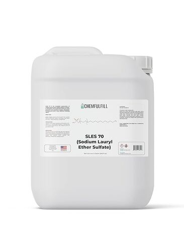 Chemfulfill Sodium Lauryl Ether Sulfate 70% – SLES 70% (SLES70) (Half-Gallon (64 fl oz)) in Kuwait