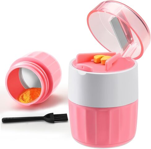 3-in-1 Pill Crusher and Pill Cutter, Pills Crusher Fine Powder with Stainless Steel Grinding Head, Pil Grinder with Storage for Tablets, Cutter Splitter for Small and Tiny Pills (Purple) in Saudi Arabia