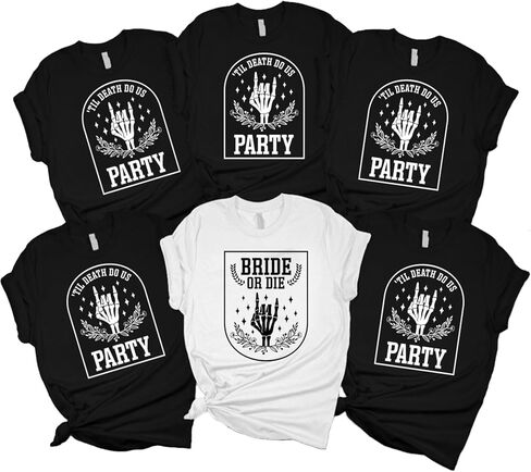 Personalized Bachelorette Party Shirt, Team Bride, Bride Squad, Bridesmaid T-Shirts, I Do Crew Will Be There for You Shirt in Saudi Arabia