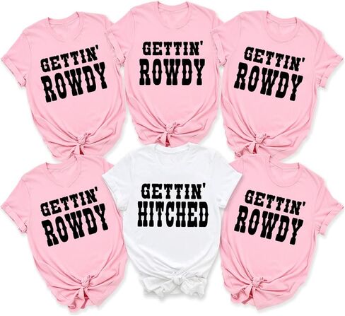 Personalized Bachelorette Party Shirt, Team Bride, Bride Squad, Bridesmaid T-Shirts, I Do Crew Will Be There for You Shirt in Saudi Arabia