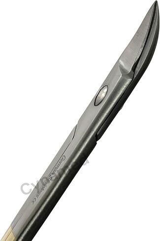 Dental Wire Cutting Scissors 4.25" Gold Rings, Smooth Blade, Curved. Crown and Collar Wire Scissors - German Stainless Steel Dental Instruments in Saudi Arabia
