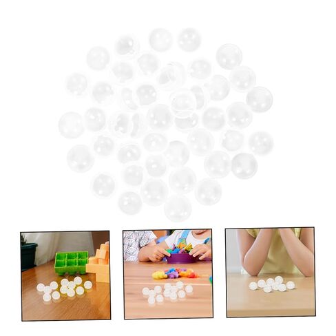 20 قطعة من كبسولات آلة العلكة المستديرة الشفافة من IMIKEYA - قوالب كروية بلاستيكية للحرف اليدوية والحرف اليدوية in Kuwait