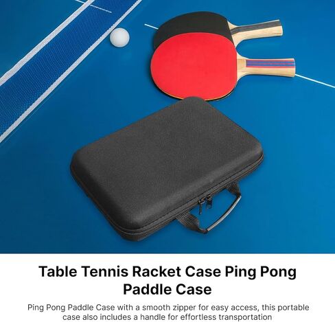 Yiju Ping Pong Paddle Case, Racket Protector MultifunctionTable Tennis Racket Case Pingpong Storage Bag EVA Hard Cover Case for Travel Outdoor Sports Gift in Saudi Arabia