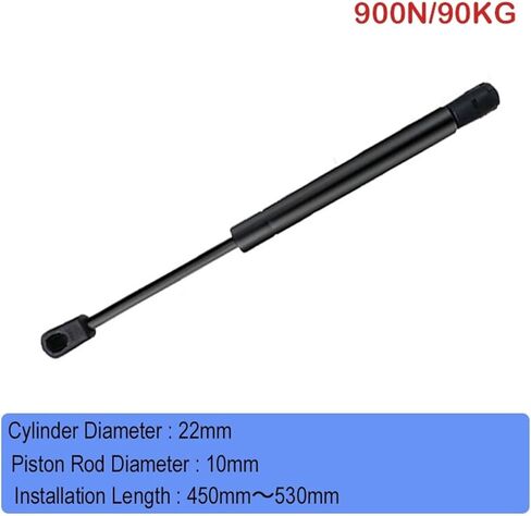 900N Long-Stroke Gas Strut - Adjustable 450-530mm for RV Beds, Car Trunks, and Furniture Support(22-10-225-530) in Saudi Arabia
