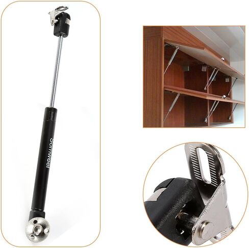 Pneumatic Gas Spring Support Stay, Smooth Silent Closing Heavy Duty, Hydraulic Hinge Holder, Black Finish for Homeowners DIY Enthusiasts Cabinet Makers in Kitchens Bathrooms Wardro in Saudi Arabia