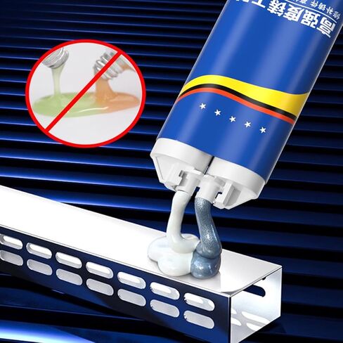 غراء مسبك قوي، إصلاح صب مقاوم لدرجات الحرارة العالية، غراء إصلاح المعادن، حشو لحام سائل ممتاز للعيوب المعدنية والإصلاحات (100 مل، 2 مجموعة) in Kuwait