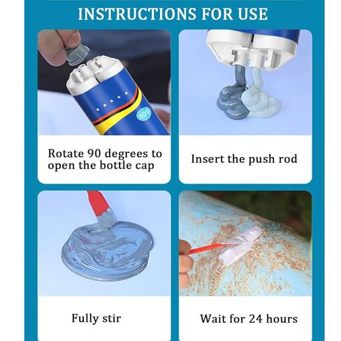 غراء مسبك قوي، إصلاح صب مقاوم لدرجات الحرارة العالية، غراء إصلاح المعادن، حشو لحام سائل ممتاز للعيوب المعدنية والإصلاحات (100 مل، 2 مجموعة) in Kuwait