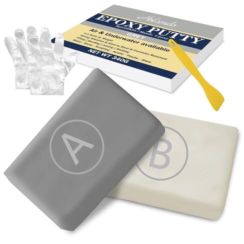 Epoxy Putty, 12oz/340g Grey Epoxy Sculpt Clay Fix Leaks, Cracks, Filling, Multi-Purpose Putty Stick Filler for Bonding Metal, Wood, Tile, Ceramics, Pool Plumbers Puttys Mega Adhesion & Waterproof in Kuwait