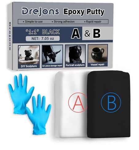 Epoxy Putty Sculpt Clay - 200g Fast Repair Epoxy Filler for Fixing Leaks, Cracks, Sculpting, 2 Part Putty Sculpt Clay for Metal, Tile, Concrete, Plastic, Wood (White) in Saudi Arabia