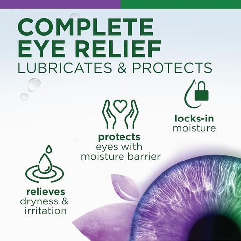 Similasan Complete Eye Relief Drops, Lubricates and Protects, Naturally Inspired Ingredients for Multi-Symptom Eye Discomfort, Preservative-Free, Ectoin Enhanced, Contact Lens Friendly, 0.33 FL.OZ in Kuwait