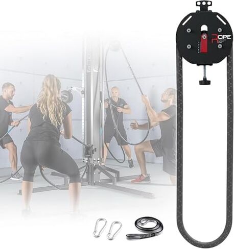 Endless Rope Trainer & Cable Pulley System for Home Gym - Adjustable Resistance Suspension Trainer with Durable Nylon Rope for Full-Body, Arm, Back, Grip Strength Workouts in Saudi Arabia