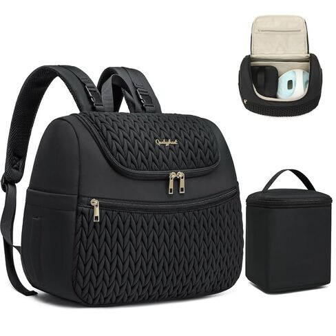 Small Diaper Bag Backpack, Mini Baby Bag, Breast Pump Backpack for Spectra S1 S2 Medela with Cooler Storage for Working Mom, Khaki in Kuwait