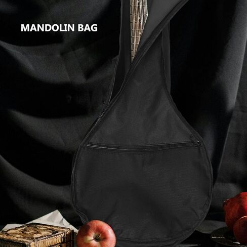 TOYANDONA Mandolin Bag Mandolin Case Oxford Cloth Padding Backpack with Handles for Guitar Music Instrument Black in Saudi Arabia