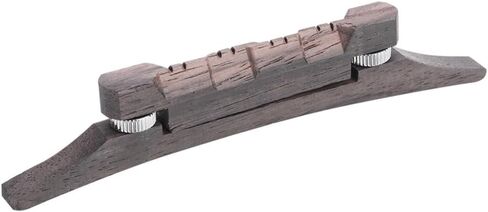 Rosewood Mandolin Bridge,114mm Rosewood Adjustable Compensated Mandolin Bridge Set - Easy Install Replacement for Enhanced Tone & Playability in Kuwait
