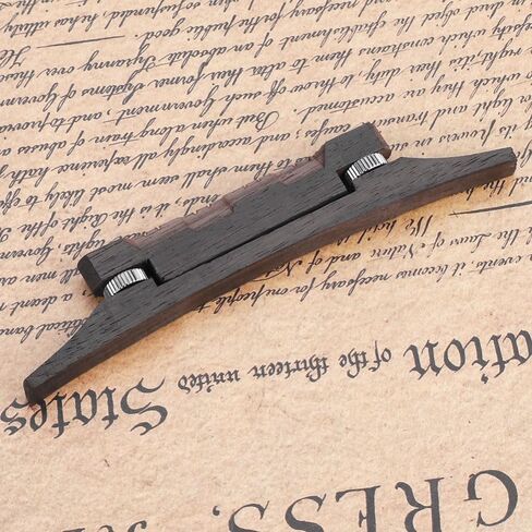 Rosewood Mandolin Bridge,114mm Rosewood Adjustable Compensated Mandolin Bridge Set - Easy Install Replacement for Enhanced Tone & Playability in Kuwait