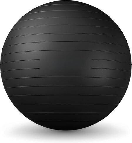 كرة التمرين - كرة اليوجا مضادة للانفجار ومقاومة للانزلاق، للياقة البدنية، والحمل، والثبات، والتوازن، والتمارين الأساسية - كرة تدريب مع مضخة سريعة - المكتب، المنزل، صالة الألعاب الرياضية in Kuwait