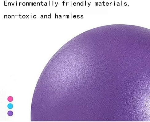 6 Inch Exercise Pilates Mini Yoga Balls Barre for Home Stability Squishy Training Physical Therapy Improves Balance Core Strength Comes with Pump(Grey,6 Inch) in Saudi Arabia