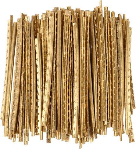 60pcs Brass Fret Wire for Electric Guitar, Thickness Fingerboard Fret Wire Replacement Kit for Guitar Repair, Upgrade, and Maintenance Parts Hardware in Saudi Arabia
